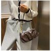 Fashion Women Mini Backpack Solid Color Corduroy Small